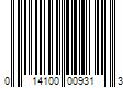 Barcode Image for UPC code 014100009313