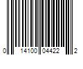 Barcode Image for UPC code 014100044222