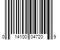 Barcode Image for UPC code 014100047209