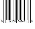 Barcode Image for UPC code 014100047438