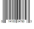 Barcode Image for UPC code 014100047803