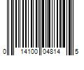 Barcode Image for UPC code 014100048145