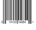 Barcode Image for UPC code 014100048541