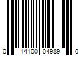 Barcode Image for UPC code 014100049890