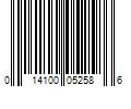 Barcode Image for UPC code 014100052586