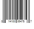 Barcode Image for UPC code 014100054757