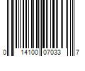 Barcode Image for UPC code 014100070337