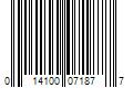 Barcode Image for UPC code 014100071877