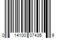 Barcode Image for UPC code 014100074359