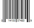 Barcode Image for UPC code 014100074809