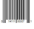 Barcode Image for UPC code 014111000071