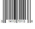 Barcode Image for UPC code 014113701136