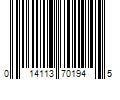 Barcode Image for UPC code 014113701945