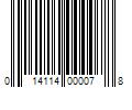 Barcode Image for UPC code 014114000078