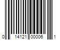 Barcode Image for UPC code 014121000061