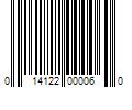 Barcode Image for UPC code 014122000060