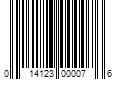 Barcode Image for UPC code 014123000076