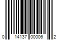 Barcode Image for UPC code 014137000062