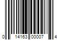 Barcode Image for UPC code 014163000074