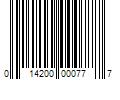 Barcode Image for UPC code 014200000777