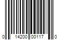 Barcode Image for UPC code 014200001170