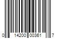 Barcode Image for UPC code 014200003617