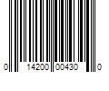 Barcode Image for UPC code 014200004300