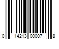 Barcode Image for UPC code 014213000078