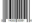 Barcode Image for UPC code 014300000516