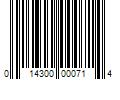 Barcode Image for UPC code 014300000714