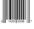 Barcode Image for UPC code 014300000967