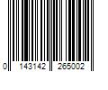 Barcode Image for UPC code 0143142265002