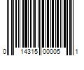 Barcode Image for UPC code 014315000051