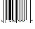 Barcode Image for UPC code 014330000067