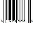 Barcode Image for UPC code 014365000070