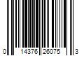 Barcode Image for UPC code 014376260753