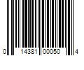 Barcode Image for UPC code 014381000504