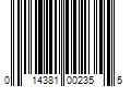 Barcode Image for UPC code 014381002355