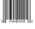 Barcode Image for UPC code 014394000058