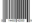 Barcode Image for UPC code 014400420009