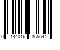 Barcode Image for UPC code 0144016365644