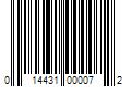 Barcode Image for UPC code 014431000072