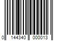 Barcode Image for UPC code 0144340000013