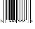 Barcode Image for UPC code 014445000068