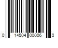 Barcode Image for UPC code 014504000060