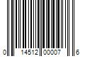 Barcode Image for UPC code 014512000076