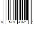 Barcode Image for UPC code 014599400721