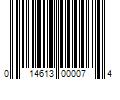 Barcode Image for UPC code 014613000074