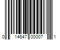 Barcode Image for UPC code 014647000071