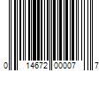 Barcode Image for UPC code 014672000077